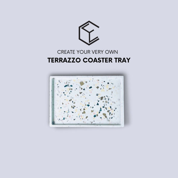 Jesmonite Dazzling Terrazzo Coasters Workshop - Concrete Everything