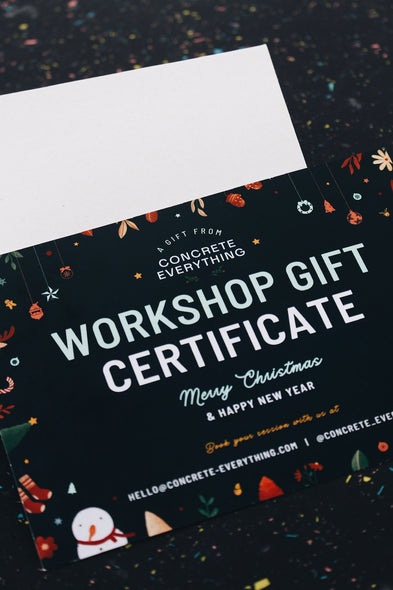 Workshop Gift Vouchers - Concrete Everything