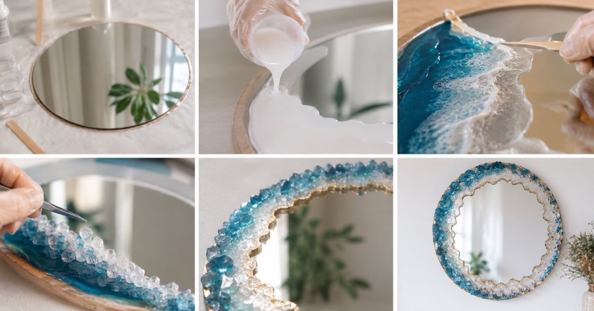 How a Geode Resin Mirror Is Made: From Pouring to Crystals - Concrete Everything