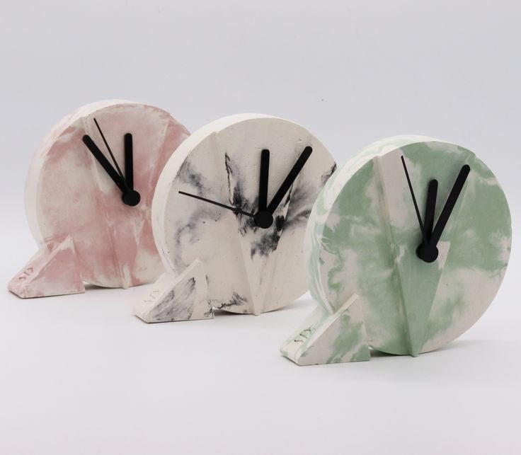How the Kairos Jesmonite Clock Adds Elegance to Any Wall - Concrete Everything
