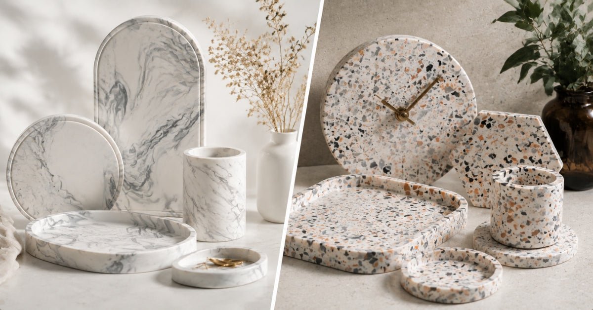 Marble vs Terrazzo Jesmonite: Which Design Should You Make? - Concrete Everything