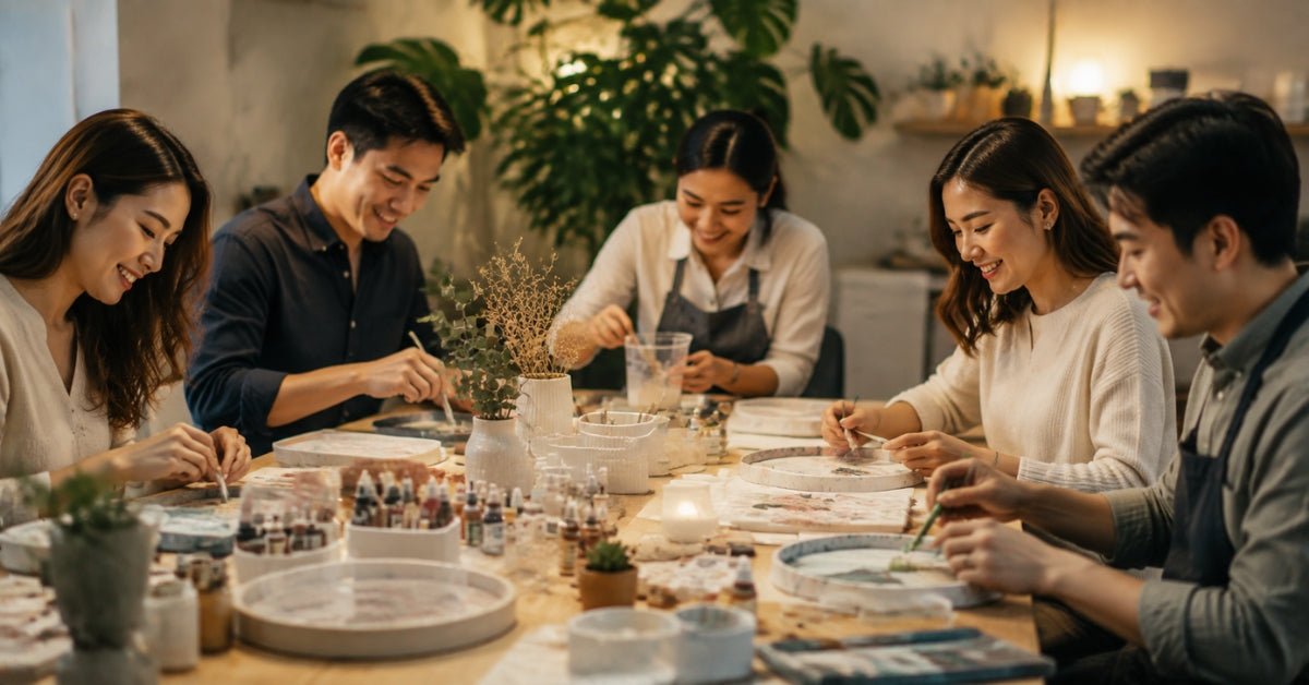 Stress-Relieving Craft Activities for Corporate Teams - Concrete Everything