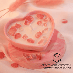 VALENTINE'S SPECIAL | Jesmonite Heart Candle Workshop - Concrete Everything