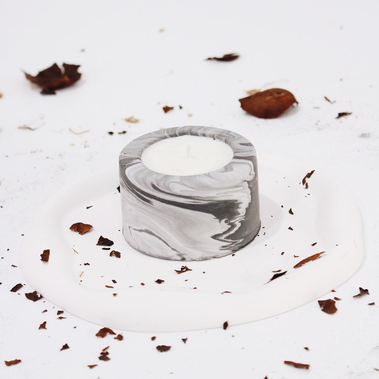 Jesmonite Candle Holder + Candle Making Concrete Everything