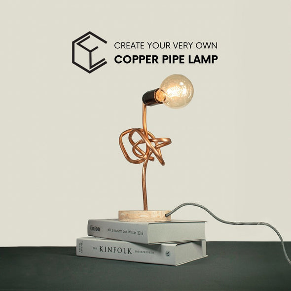 Jesmonite Copper Pipe Lamp Workshop - Concrete Everything